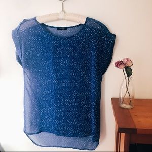 B1G1 FREE Sheer Polka Dot Blouse